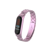 Uray store Xiaomi Mi Band 4 Metal Baklalı Kordon - Rose