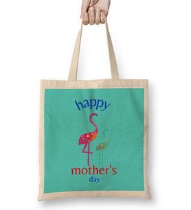 Happy Mothers Day 2021 Bez Çanta Uzun Saplı
