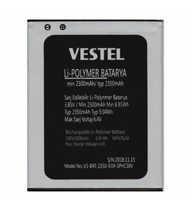 Vestel Venüs E2 Plus  Batarya Vestel Venüs E2 Plus Uyumlu Yedek Batarya