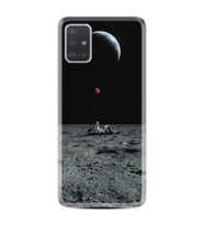 Samsung a71 A72 A73 A7 A9 2018 C7 C9 Kılıf Desenli Silikon Astronoot Red Baloon 1608