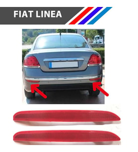 Otozet Fiat Linea Arka Tampon Reflektörü Sol ve Sağ Takım 2007 - 2015 51914331