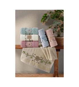 Emily Style 1 6lı Havlu 50x90 Asorti