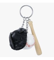 Baseball Keychain Şık Kolye Çanta Süsü Beyzbol Tasarımlı Anahtarlık (Çok Renkli)