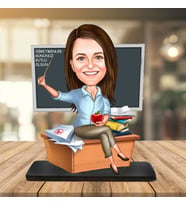 Kişiye Özel Karikatür Biblo ÖĞRETMEN
