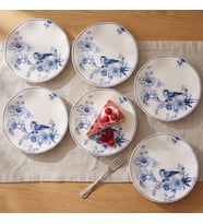 Güral Porselen 6'lı Nesrin 19 Cm Pasta Tabağı 1891 (Mavi)