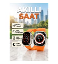 Akıllı Saat – Sesli Görüşme, GPS, Nabız ve Uyku Takibi, Krem Kordon