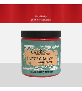 Cadence Very Chalky Home Decor Mobilya Boyası 500 ml. CH-49 KIRMIZI MERCAN 