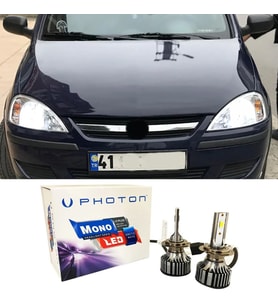 Opel Corsa C Led Xenon Kısa Far Ampulü H7 Mono Yeni Seri Beyaz 2000-2006