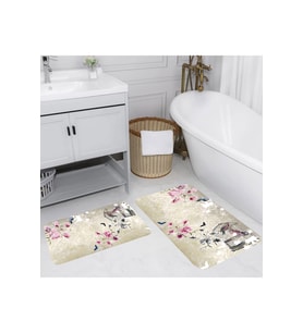 Eliana Home Baskılı 2'li Banyo Paspas Takımı RVG5067