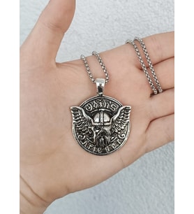 İskandinav Viking Mitoloji Odins Figürlü Kolye
