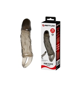 Pretty Love Maxman 17 Cm Siyah Siyahi Uzatmalı Silikon Penis Kılıfı Dildo