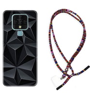 Tecno Camon 16 18P Pova Kılıf Boyun Asklı Rasta Silikon Prizmalar 1782