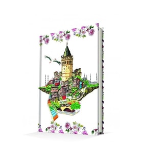 DEFFTER FANTASTIC İSTANBUL / GALATA 14x20 SERT KAPAK 96 YP. ÇİZGİLİ DEFTER