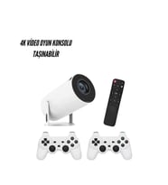 Northcity M300 Max Projeksiyon Konsol - 4K UHD Android Oyun ve Sunum Cihazı, Kablosuz Bağlantı Desteği