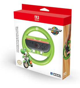 Mario Kart Racing Wheel Attachment for Nintendo Switch 2 (Yoshi) - Officially Licensed by Nintendo