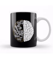 Artistic This Is Your Brain On Art Pun Artists Kupa Bardak Porselen