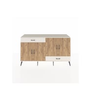 Hyperion Konsol 5 Raflı 2 Çekmeceli 4 Kapaklı 176x44x99 Aytaşı-Çam/Aytaşı