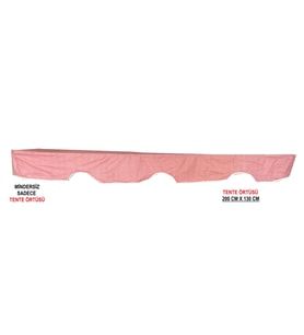 TENTE Salıncak Tentesi Gölgelik 3 Kişilik Tente Gölgelik 200x130 CM-GÜL KURUSU