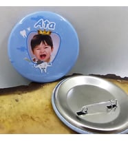 10 Adet Diş Buğdayı Partisi Rozeti Resimli Metal 6 cm İğneli Yaka Rozeti-