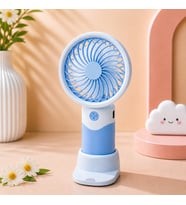 Sevimli Masaüstü Mini Fan USB Şarjlı Taşınabilir Sessiz Kawaii Tasarım El Fanı