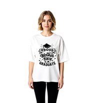 Mezuniyet Müjdesi Anne Baskılı Kadın Oversize Tişört