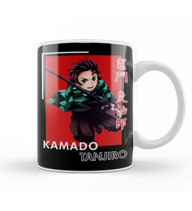 Demon Slayer Kamado Tanjiro Kupa Bardak Porselen
