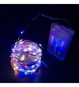 Greyder Gd967 Şerit Pilli Aydınlatma 5 Metre 50 Adet Rgb Peri Led