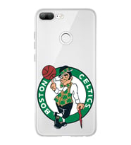 Huawei Honor 9 Lite  Uyumlu Kapak Boston Celtics Tasarımlı Şeffaf Silikon Kılıf
