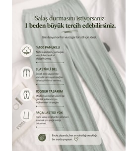 Intive Cool Comfort Waffle Kumaş Pamuklu Nefes Alabilir Basic Yazlık Jogger Pantolon (Cepsiz)