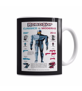 Robocop 02 Kupa Bardak Porselen