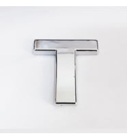 Cemax T Harfi 3,75 cm Krom Yapışkanlı