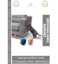 #KediMatı Yapıştırılabilir Dayanıklı Mobilya Koruyucu Çevre Dostu Kedi Tırmalama Matı 100x30cm - 1 A