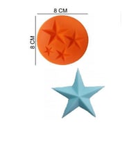 ŞEKER HAMUR KALIBI SİLİKON KRİSTAL YILDIZ 8*8 CM