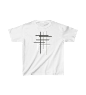 Çocuk Unisex Baskılı T-Shirt - Beyaz