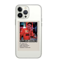 Iphone 15 Pro Uyumlu Charles Leclerc Desenli Şeffaf Telefon Kılıfı
