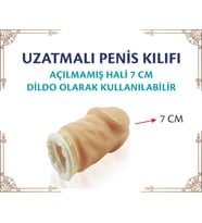 Uzatmalı prezervatif penis kılıfları, dolgulu 7cm ön dolgulu