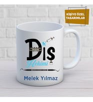Diş hekimi özel tasarım kupa bardak