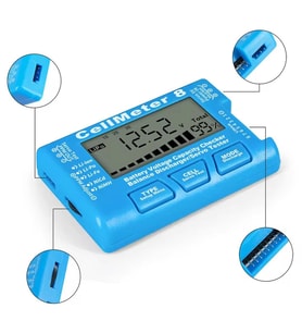 Ayt Powermaster PM-26959 Pil Kapasite Voltaj Test Cihazı RC 1-8S Lipo Lityum NIMH Polimer Pil Doluluk Göstergesi Aleti