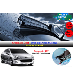 Peugeot 407 Muz Silecek Takımı 2004-2010