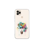 General Mobile GM 22S ile Uyumlu Splash Bukalemun Tasarımlı Şeffaf Silikon Kılıf