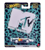 Hot Wheels Premium - '84 Chevrolet Corvette - Mtv (1/64) Pop Culture - Jhw93 (Çok Renkli)