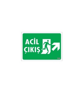 Acil Çıkış Uyarı Levhası 17,5X25 Kod: 946