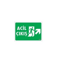 Acil Çıkış Uyarı Levhası 17,5X25 Kod: 946