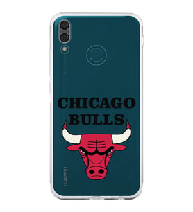 Huawei Y9 2019 Uyumlu Kamera korumalı Kapak Chicago Bulls Tasarımlı  Şeffaf Kılıf