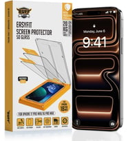 5D Glass EasyFit 2 Adet Kolay Uygulama Aparatlı Ekran Koruyucu Temperli Şeffaf Cam (18 Pro Max/iPhone 17 Pro Max/iPhone 16 Pro Max)