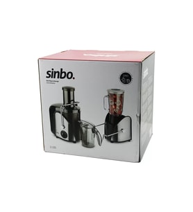 KATI MEYVE - SEBZE SIKACAK BLENDER SET 600W 1000ML MEYVE SUYU HAZNESİ 2N1 SJ-3195 (5343)