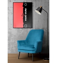 Çerçeveli Tablo Dekorasyon  Squid Game Pano Sticker Ev Dekoru Tekli Çerçeve (Siyah)