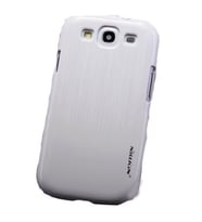 Nillkin i9300 Galaxy S3 ile Uyumlu Sert Kauçuk Kılıf (Dynamic Fashion) Beyaz