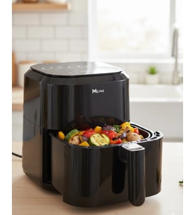 4 Litre Cam Hazneli 1360W Ayarlanabilir Isılı Airfryer
