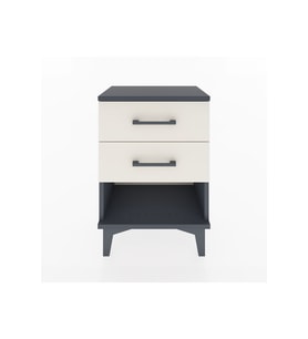 Arges Komodin 2 Çekmeceli 44x30x64 Antrasit-Aytaşı